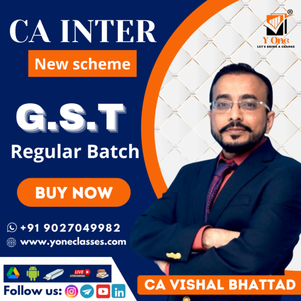CA Inter New Scheme GST / IDT Full Course By CA Vishal Bhattad | Vsmart Academy