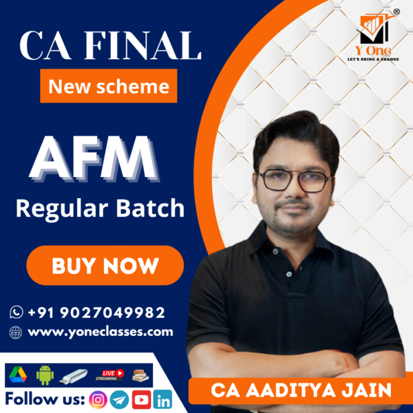 CA Final AFM Full Course Video Lectures By CA Aaditya Jain
