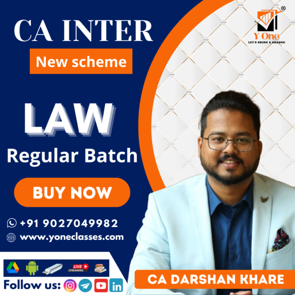 CA Inter New Scheme Law Full Course By CA Darshan Khare