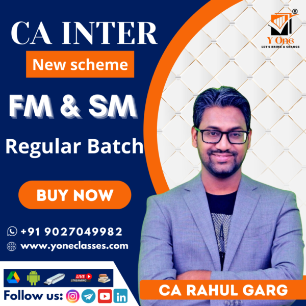 CA Inter Financial Management & Strategic Management (FM-SM) By CA Rahul Garg (New Syllabus)