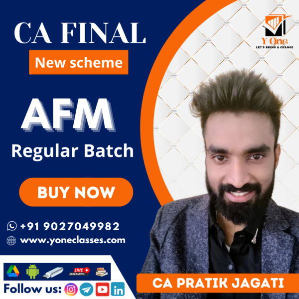 CA Final Advanced Financial Management (AFM) Full Course By CA Pratik Jagati