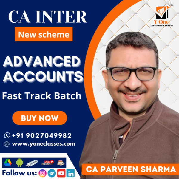 CA Inter Advanced Accounts Fast Track By CA Parveen Sharma