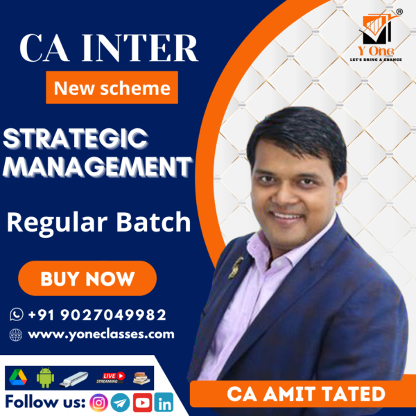 CA Inter Strategic Management (SM) Full Course By CA Amit Tated