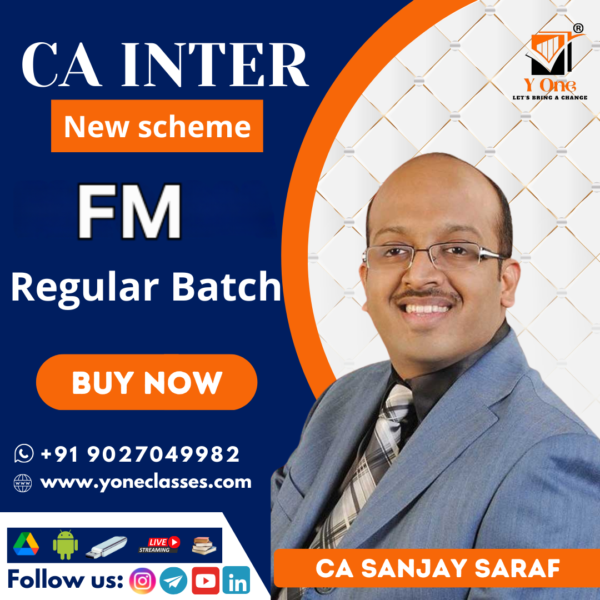 CA Inter Financial Management Full Course By Prof Sanjay Saraf