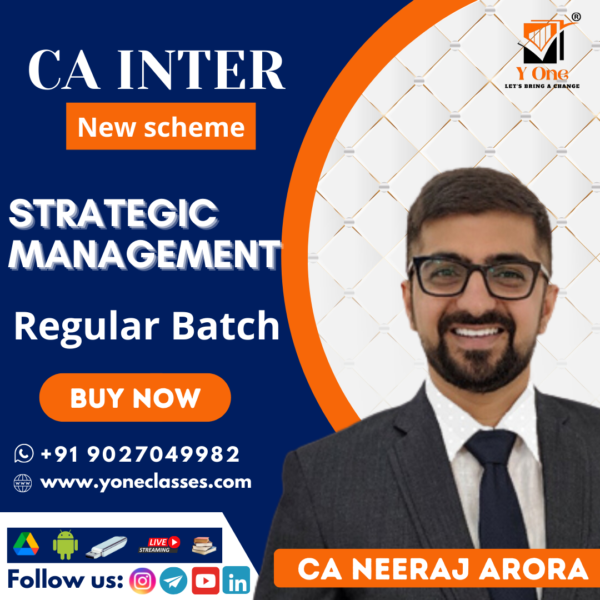 CA Inter Strategic Management (SM) Full Course By Neeraj Arora