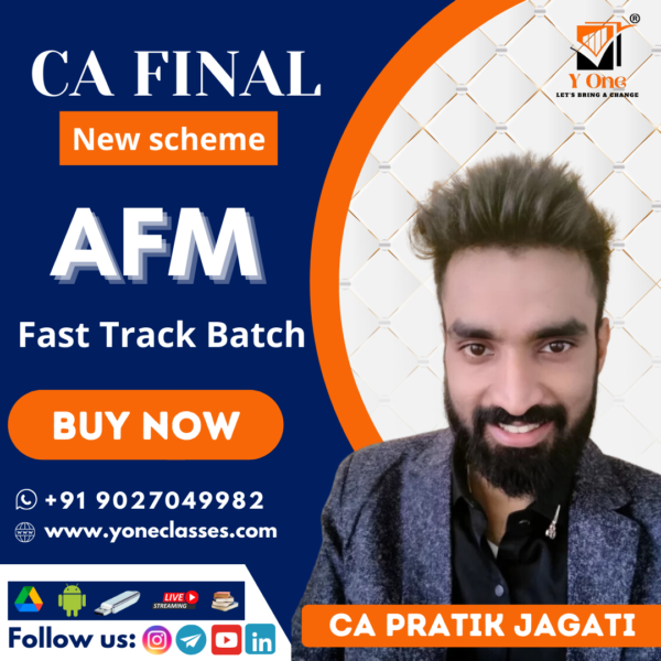 CA Final Advanced Financial Management (AFM) Fast Track By CA Pratik Jagati
