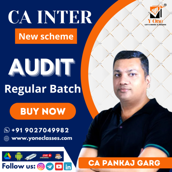 CA Inter Audit Regular Batch By CA Pankaj Garg