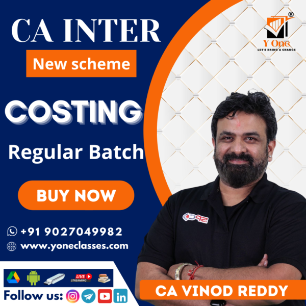 CA Inter Costing Full Course By CA Vinod Reddy
