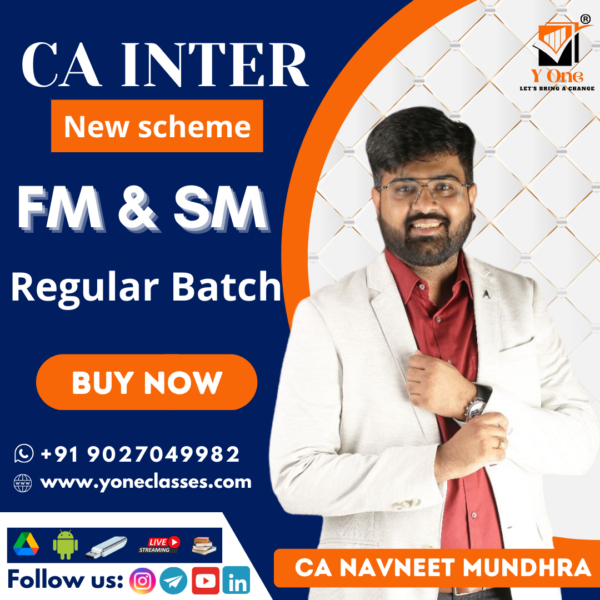 CA Inter FM SM Full Course Combo By CA Navneet Mundhra